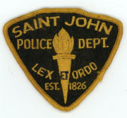 CANADA,NEW BRUNSWICK,SAINT JOHN POLICE 4